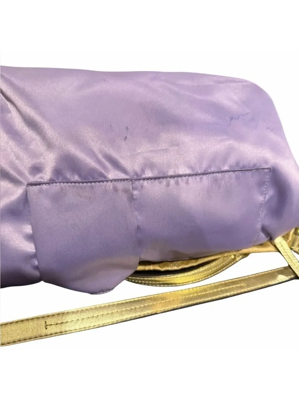Coach Signature Brooke Hobo Bag Metallic Gold Sateen Gold Hardware Hang Tag